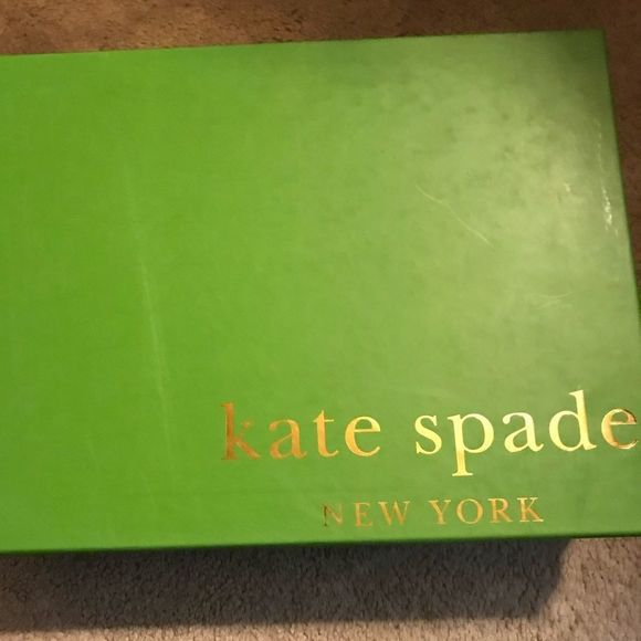 NIB $289 kate spade | Tinsley | Leather Wedges with Floral Detail & Natural - Picture 17 of 17